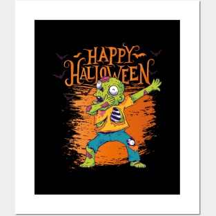 Halloween Happy Halloween Funny Zombie Costume Posters and Art